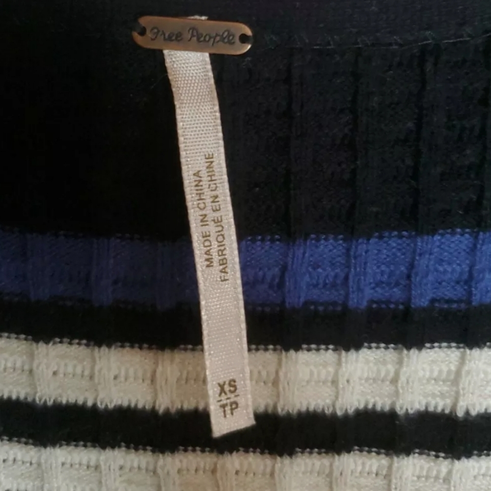 Free People Multicolor Stripes Mini Dress. - Picture 5 of 5